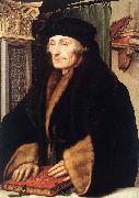 HOLBEIN, Hans the Younger Portrait of Erasmus of Rotterdam sg Sweden oil painting artist